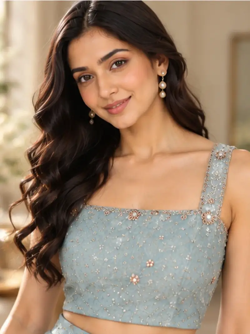 Embellished Crop Top & Skirt — image 3