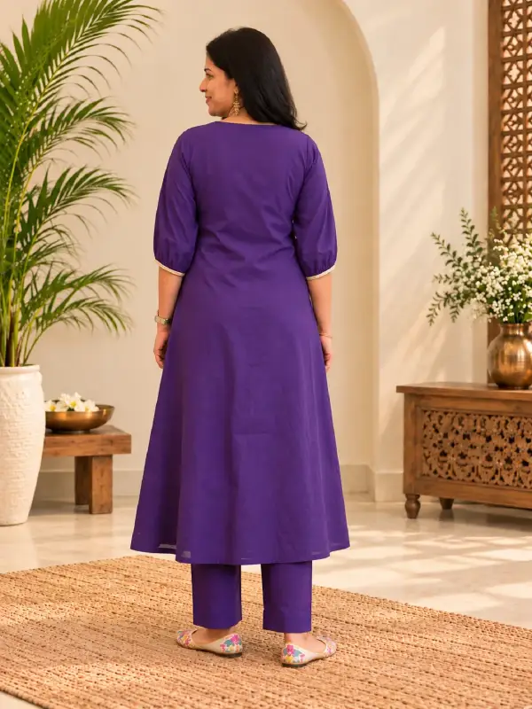 A-line Kurta with Hand Embroidery — view 3