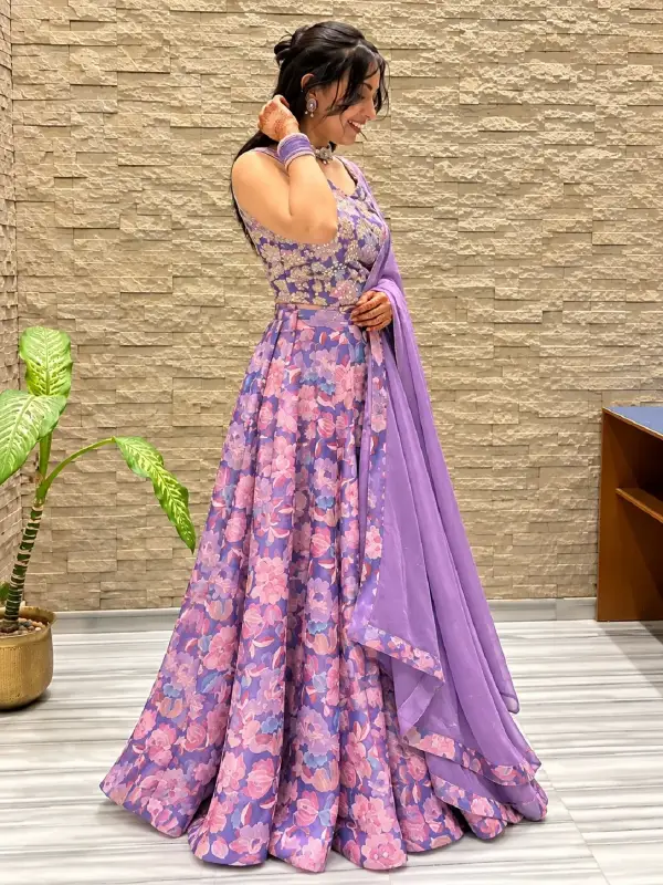 Bloom Floral Lehenga Set — view 2