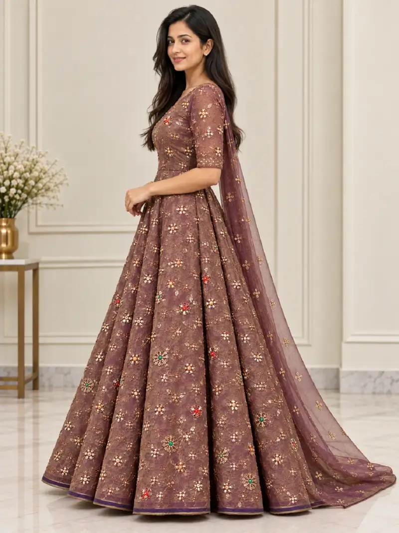 Full Anarkali Suit with Chunni — image 2