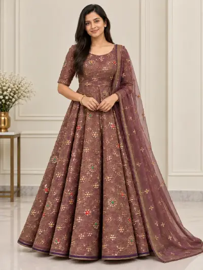 Full Anarkali Suit with Chunni